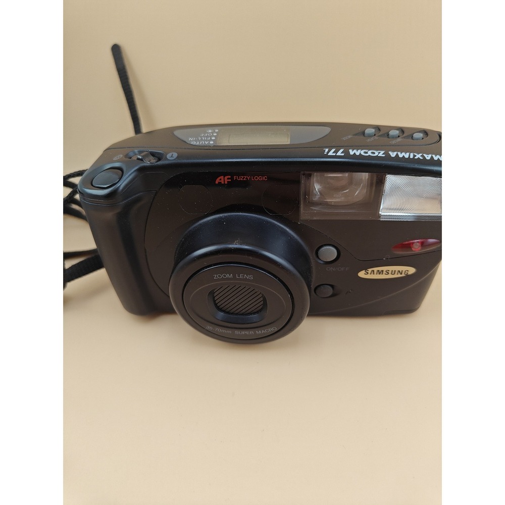 Samsung Maxima Zoom 77i AF 35-70mm Film Camera Fuzzy Logic Macro AS IS